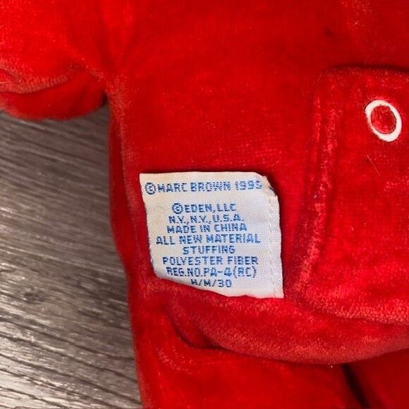 1999 Arthur Baby Kate Read Plush Eden PJs Candy Cane PBS Large 14” Stuffy Rare - Picture 7 of 7